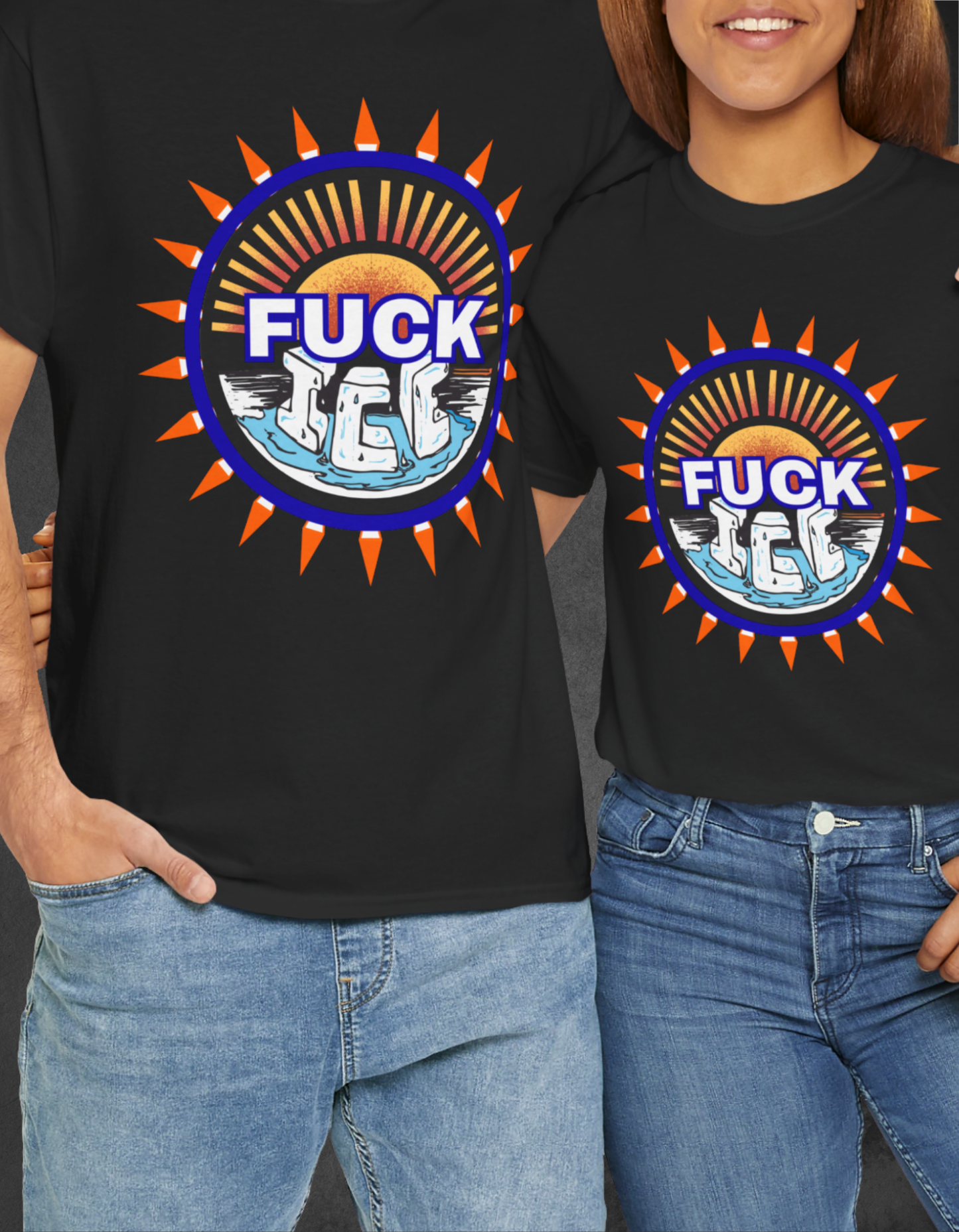 F*ck ICE - No One Is Illegal On Stolen Land - Unisex Heavy Cotton Tee