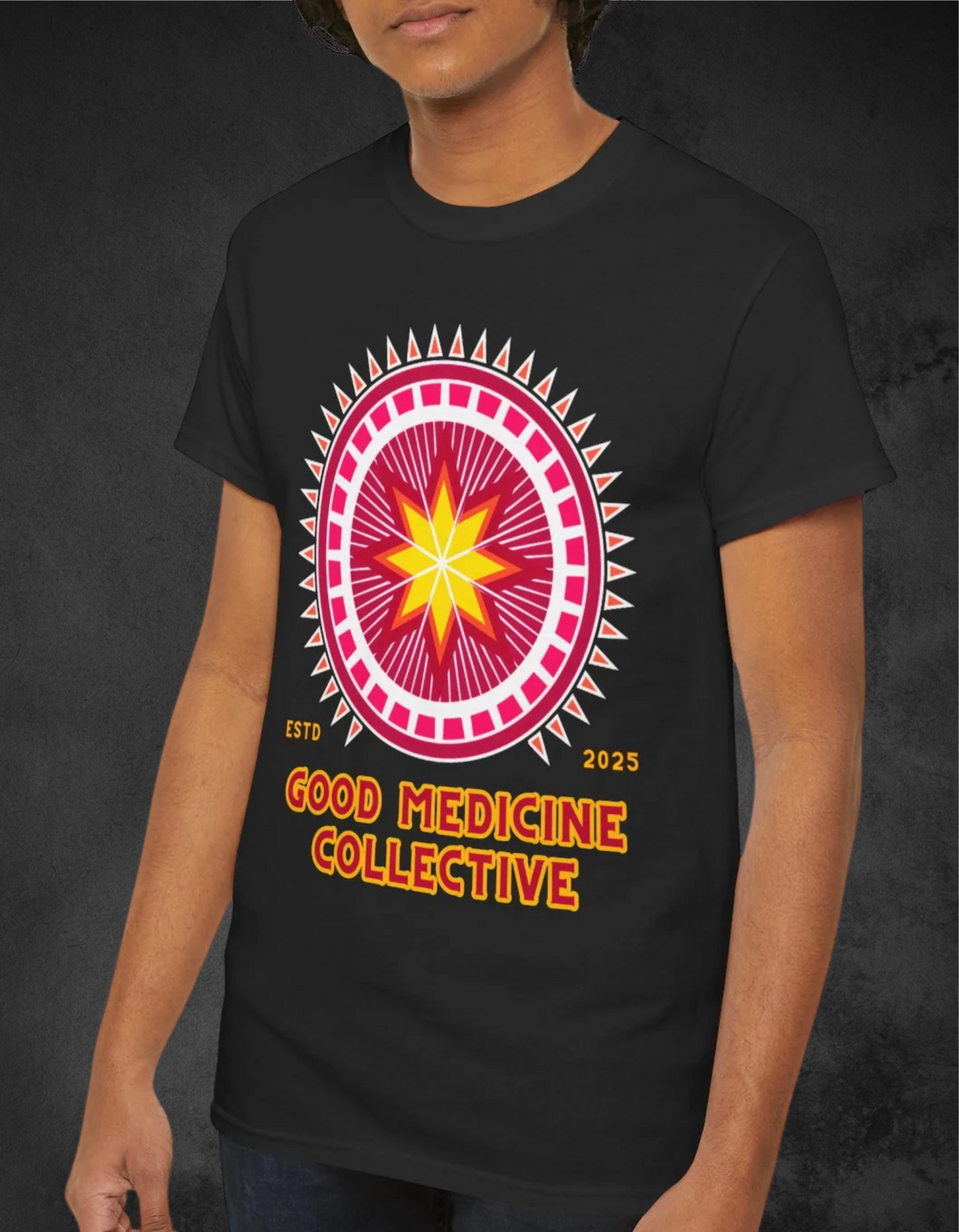 Good Medicine Collective Unisex Heavy Cotton Tee - Indigenous Artistry in a Good Way