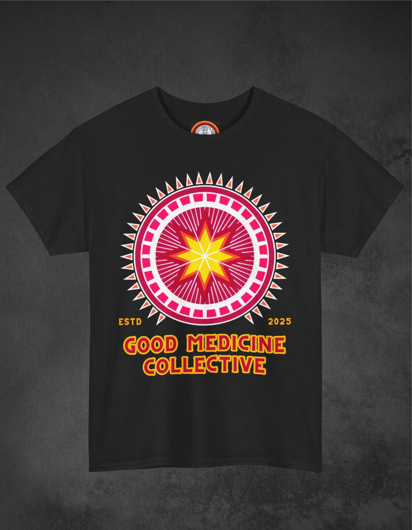 Good Medicine Collective Unisex Heavy Cotton Tee - Indigenous Artistry in a Good Way