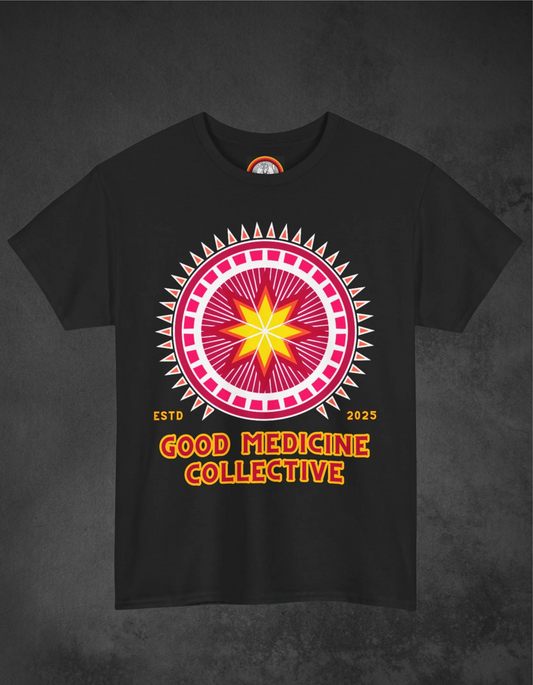 Good Medicine Collective Unisex Heavy Cotton Tee - Indigenous Artistry in a Good Way