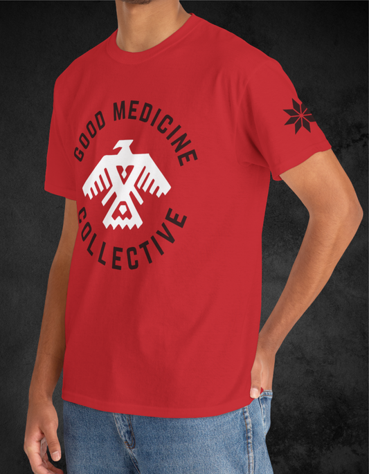 Good Medicine Collective Unisex Heavy Cotton Tee - Thunderbird Red